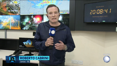 Roberto Cabrini est no Rio Grande do Sul para produo de reportagem especial sobre enchentes