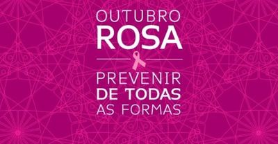 Caleidoscópio de sombrinhas marca campanha de Outubro Rosa Caleidoscópio de sombrinhas marca campanha de Outubro Rosa