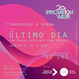 Pblico pode comprar ingresso para Innovation Week a partir de amanh