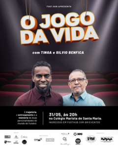 Paulo César Tinga e Silvio Benfica contam suas trajetórias em talk show Paulo César Tinga e Silvio Benfica contam suas trajetórias em talk show