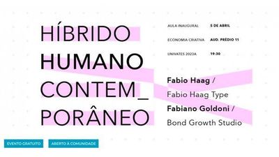 Cursos de Economia Criativa da Univates têm aula inaugural com Fábio Haag e Fabiano Goldoni 
