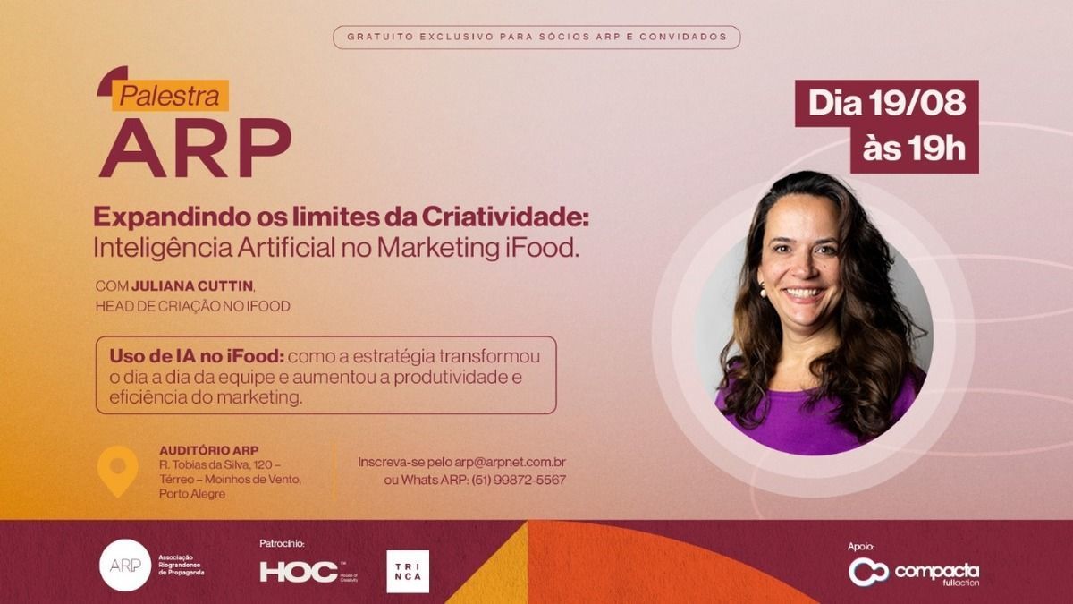 Associao Riograndense de Propaganda recebe palestra sobre IA no Marketing do iFood