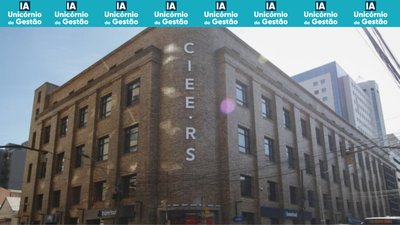 Equipe de Coletiva.net realizar cobertura do frum IA Unicrnio da Gesto